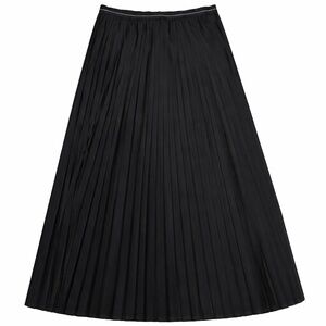 Aerie Black Pleated Maxi Skirt Size Medium NWT 37” Length